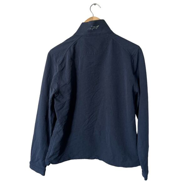 Greg Norman Women’s Navy Blue Golf Jacket Medium Custom Embroidery - Picture 2 of 6